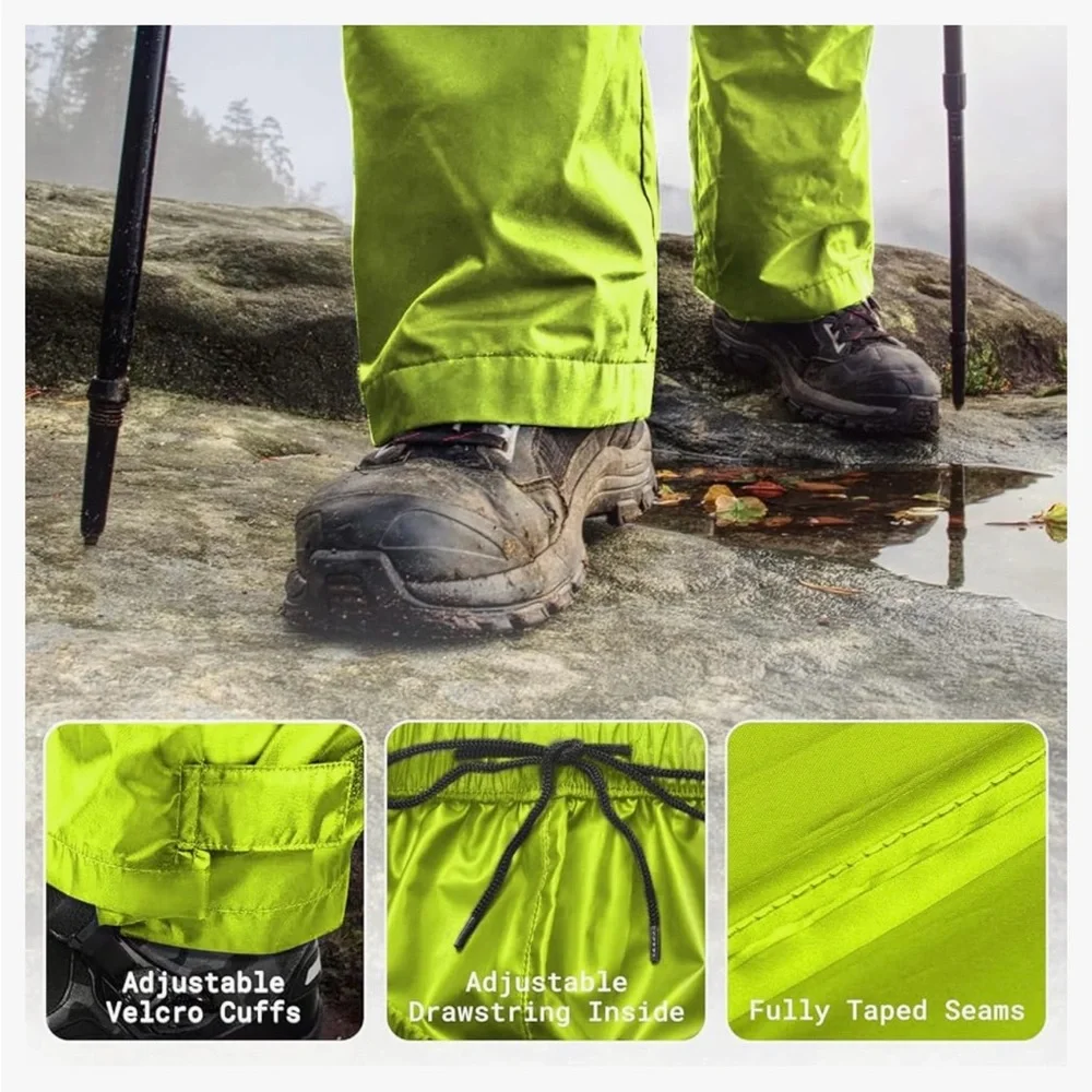 NWT Brand: AXESQUIN Rain Pants Men - Picture 3 of 5